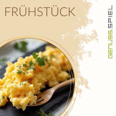 Genusspiel-Frühstückskarte